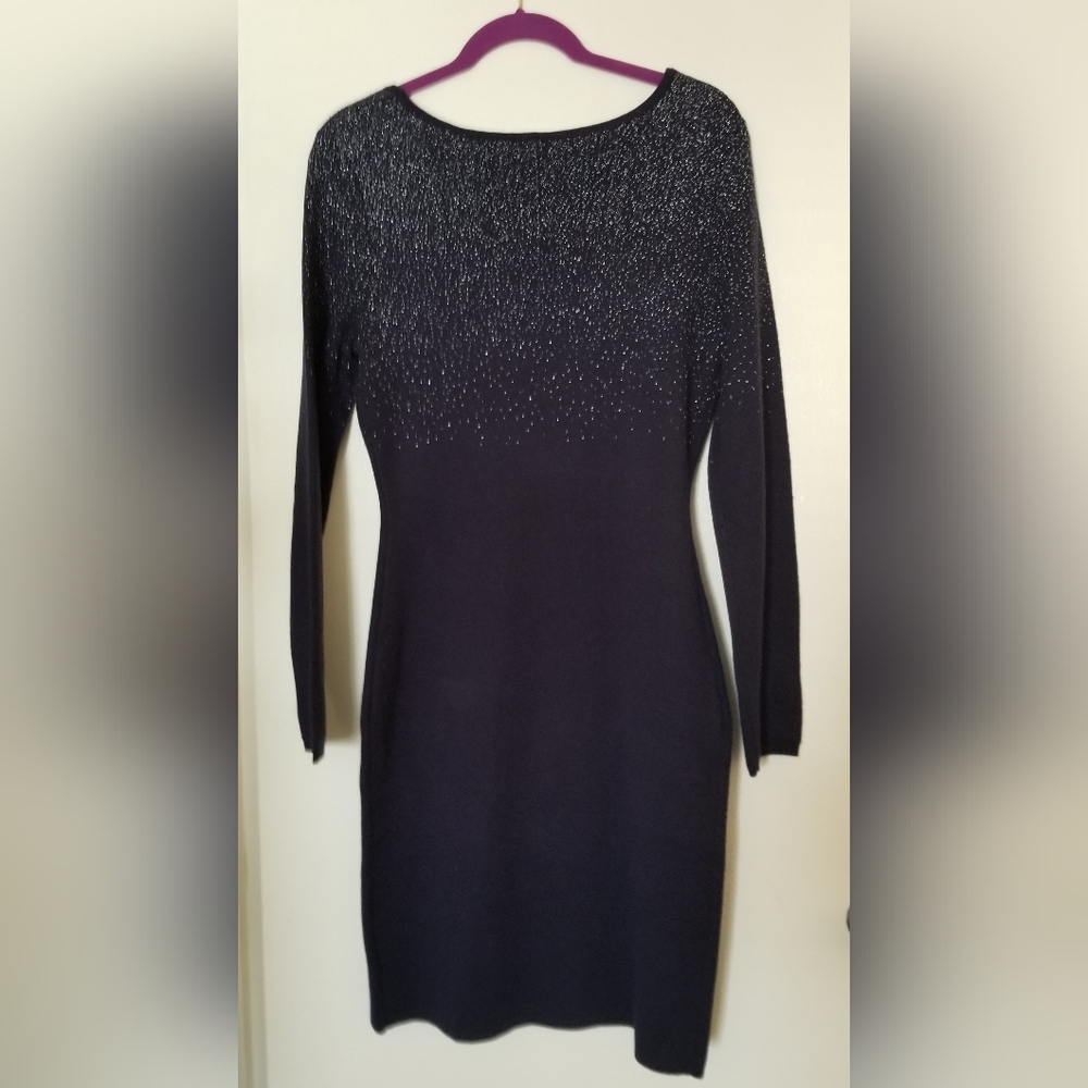 Sweater navy blue dress